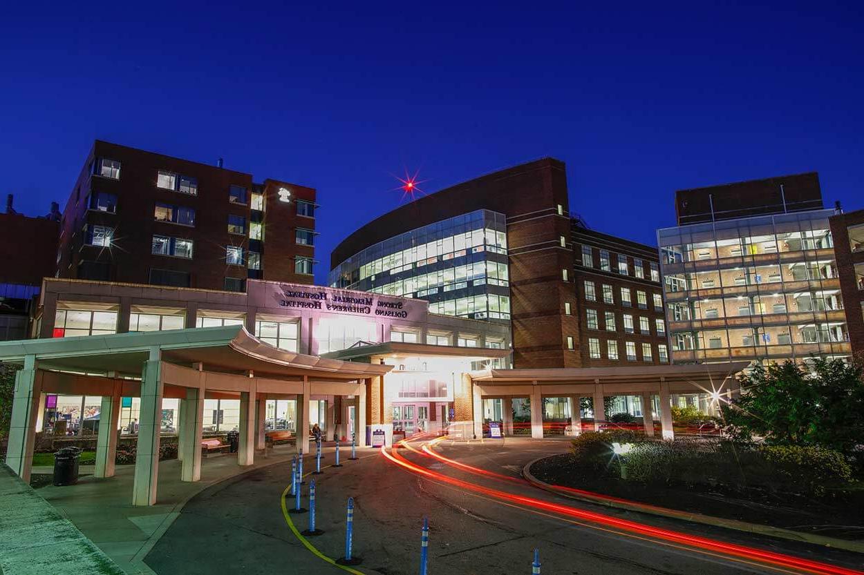 Entrance to University of Rochester medical center for quality healthcare